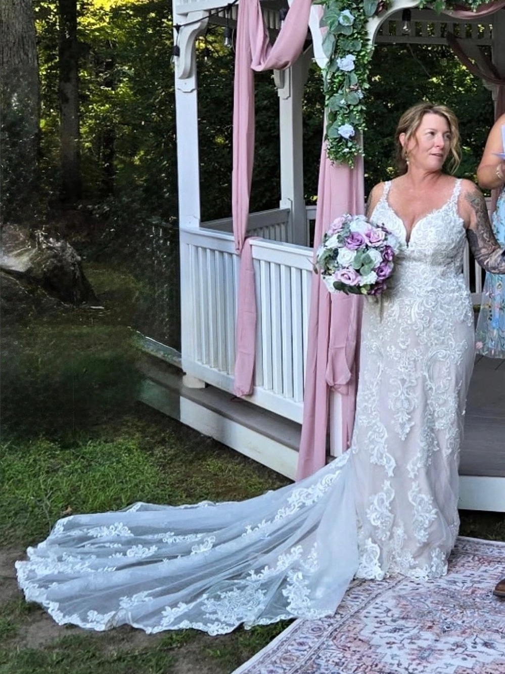 Lace Mermaid Wedding Dress Like New